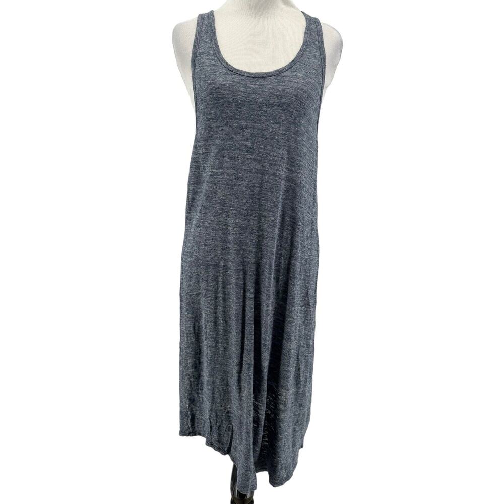 Community Aritzia‎ Women's Blue 100% Linen Sleeveless Dress SIze Medium